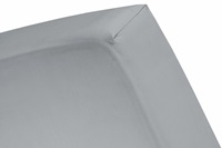 Grey topper fitted sheet (thin mattress) sateen