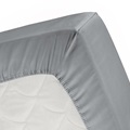 Grey topper hoeslaken (dun matras) satijn 