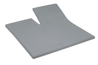 Picture of Grey split topper fitted sheet sateen