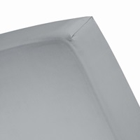 Grey split topper fitted sheet sateen-2