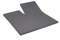 Anthracite split topper fitted sheet sateen