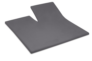 Picture of Anthracite split topper fitted sheet sateen