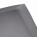 Anthracite split topper fitted sheet sateen 