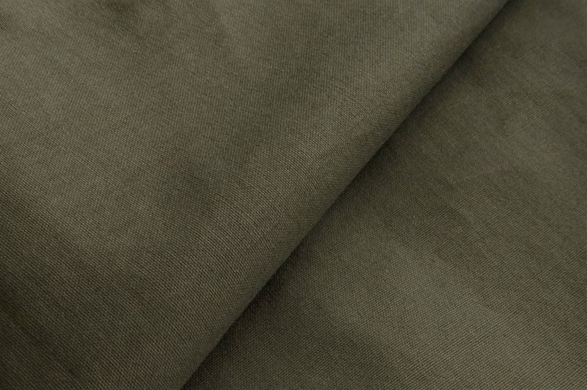 Burnt Olive poplin (36/1) (SALE) 