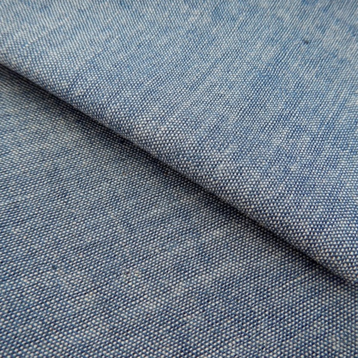 Aquamarine Chambray poplin 