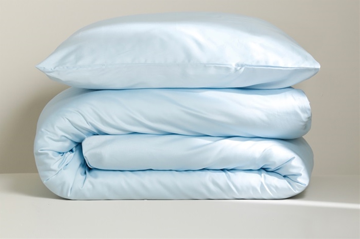 Sky Blue duvet cover sateen 