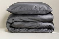 Anthracite duvet cover sateen