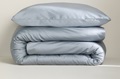 Grey duvet cover sateen 