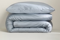 Grey duvet cover sateen