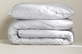 Light Grey duvet cover sateen 