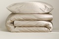 Taupe duvet cover sateen 