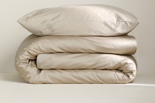 Picture of Taupe duvet cover sateen