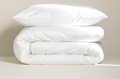 White duvet cover sateen 