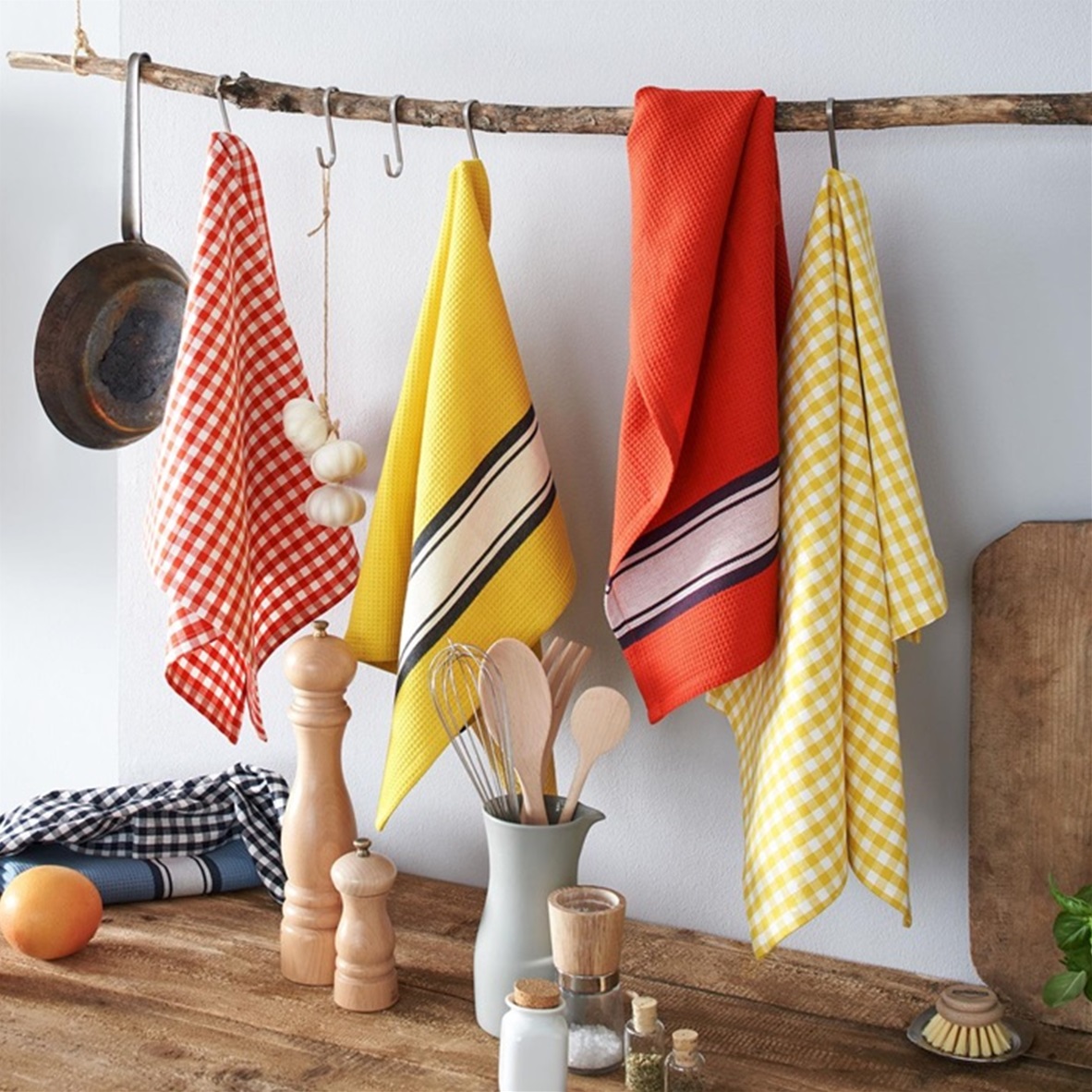 Delhi Red Clay theedoekenset 