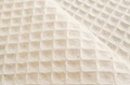 Natural waffle fabric 