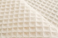 Natural waffle fabric