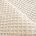 Natural waffle fabric 