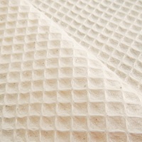 Natural waffle fabric-2