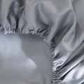 Grey fitted sheet sateen 