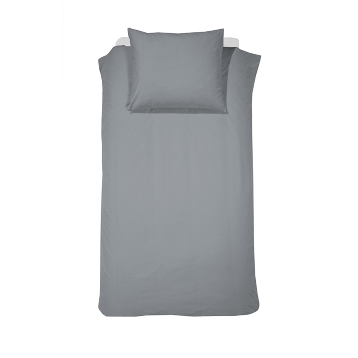 Grey dekbedovertrek satijn 