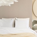 White duvet cover sateen 