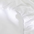 White fitted sheet sateen 