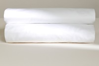 White sheet sateen