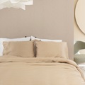Taupe duvet cover sateen 