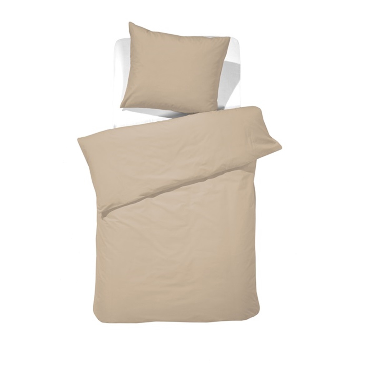 Taupe duvet cover sateen 