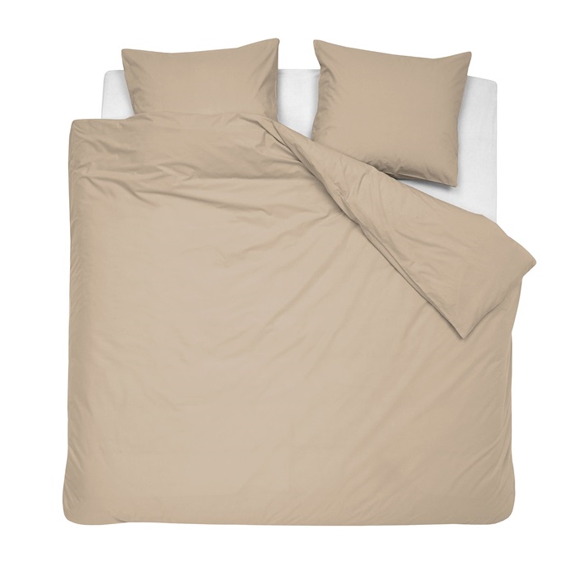 Taupe duvet cover sateen 