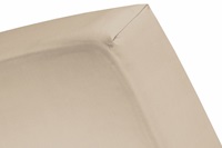 Taupe fitted sheet sateen