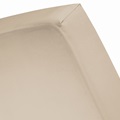 Taupe fitted sheet sateen 
