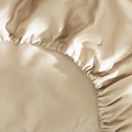 Taupe fitted sheet sateen 