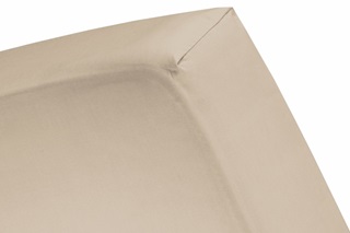 Picture of Taupe topper fitted sheet (thin mattress) sateen