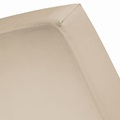 Taupe split topper fitted sheet sateen 