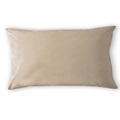 Taupe kussenslopen satijn 
