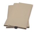 Taupe kussenslopen satijn 