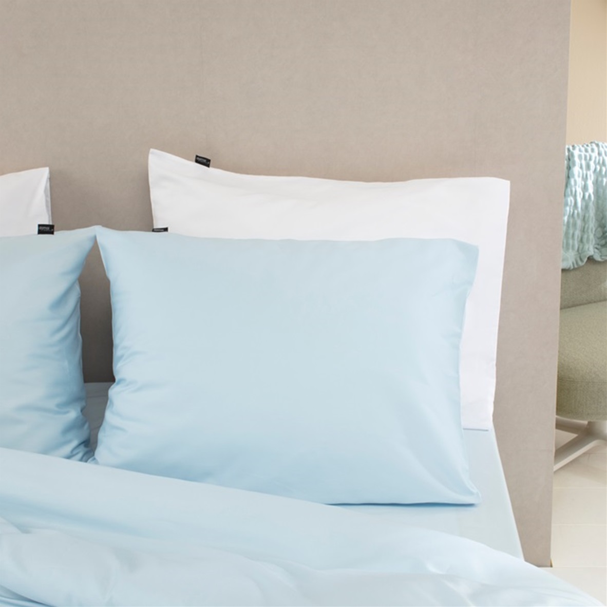 Sky Blue duvet cover sateen 