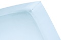 Sky Blue topper fitted sheet (thin mattress) sateen 