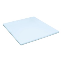 Sky Blue topper fitted sheet (thin mattress) sateen-2
