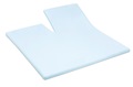 Sky Blue split topper fitted sheet sateen 