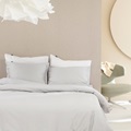 Light Grey duvet cover sateen 