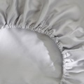 Light Grey split topper fitted sheet sateen 