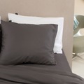 Anthracite fitted sheet sateen 