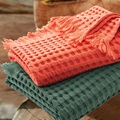 Terracotta waffle bath textiles (SALE) 