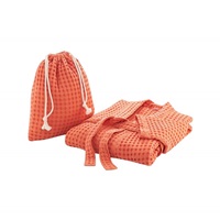 Terracotta waffle bathrobe (SALE)-2