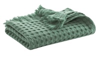 Myrtle Green waffle bath textiles