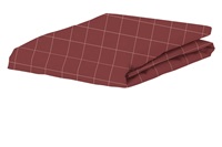 Turn Over Red fitted sheet percal