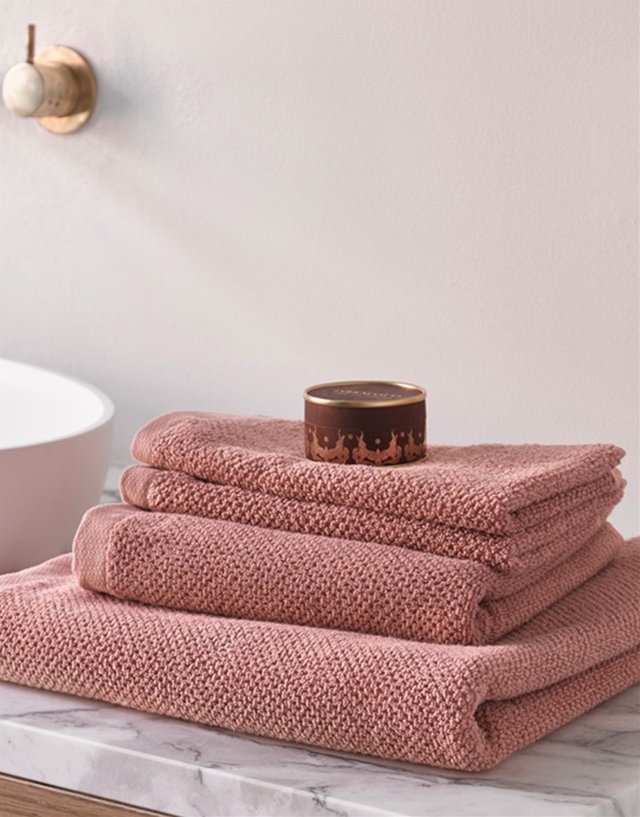 Connect Organic Uni Rose bath linen 