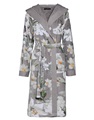 Perri Rosalee Grey velours bathrobe 